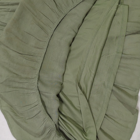 Green Tie Back Mini Dress - Picture 9 of 11